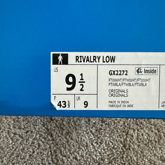 Adidas white Rivalry Low - Picture 6 of 6